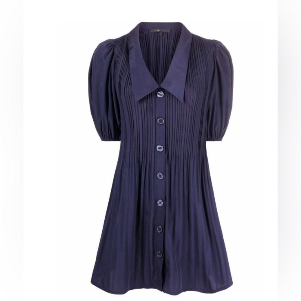 MAJE Fr36 Rockina Puff Sleeve Dress